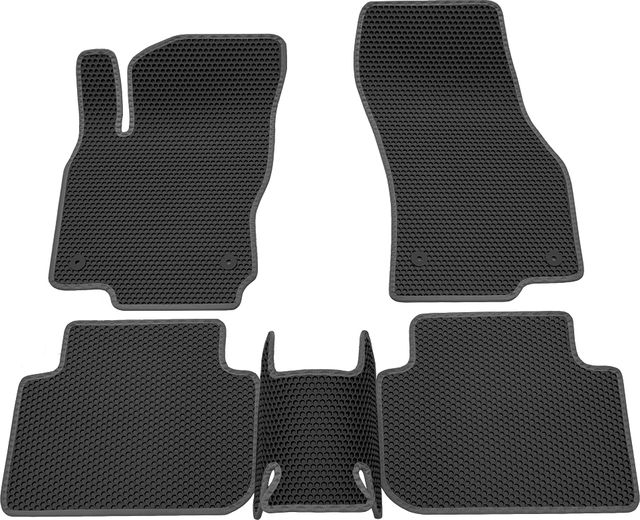 Коврики Rezkon EVA Соты для салона Skoda Karoq 2020-2026 Серый кант. Артикул 9130035102