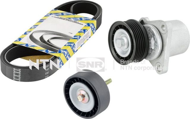 Приводной ремень поликлиновой с роликами (комплект) NTN / SNR. Артикул KA852.19