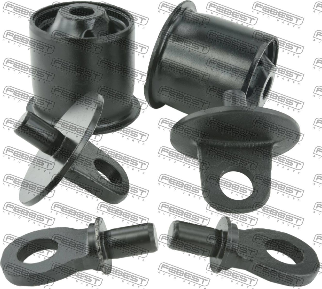 Сайлентблок задней балки Febest. Артикул OPAB-MOKR-KIT