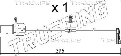 Датчик износа тормозных колодок  Trusting задний для Audi S5 II (F5) 2016-2026. Артикул SU.346