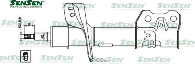АМОРТ. ПЕРЕД. ПРАВ. HONDA CR-V III (RE) CR-V MK III (RE) 2.0-2.4(2.4)/ (Sensen). Артикул 42141393
