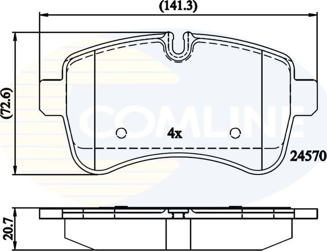 Тормозные колодки Comline Comline. Артикул CBP01617