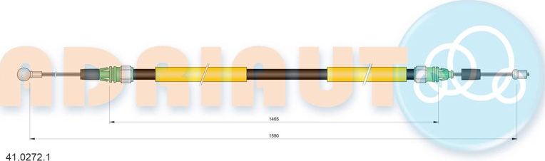 Трос ручника (тросик ручного тормоза) Adriauto. Артикул 41.0272.1
