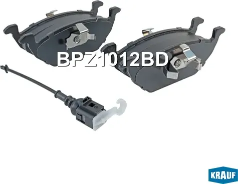 Колодки тормозные дисковые Krauf. Артикул BPZ1012BD