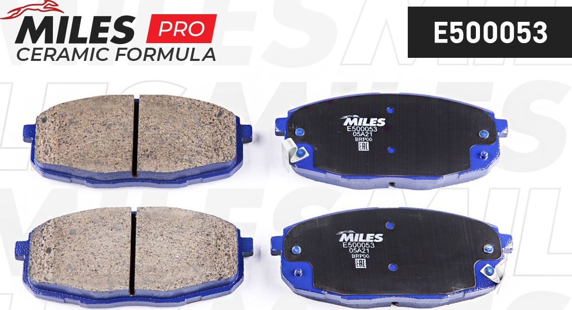Тормозные колодки Miles (Керамика). Артикул E500053