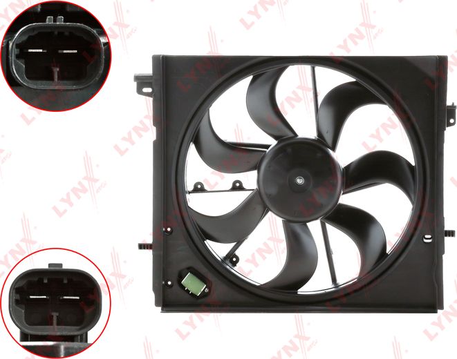 Вентилятор радиатора двигателя LYNXauto. Артикул RF-1571