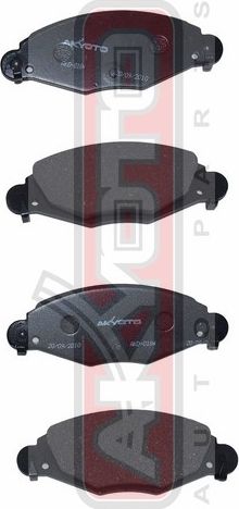 Тормозные колодки Akyoto Packing AKYOTO передние для Citroen C5 I 2001-2008. Артикул AKD-0184