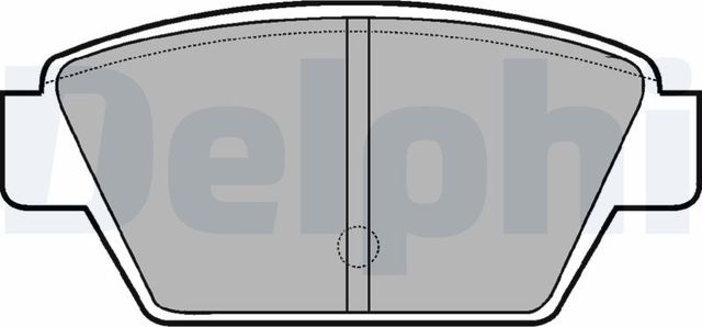 Тормозные колодки Delphi (Low-Metallic). Артикул LP533