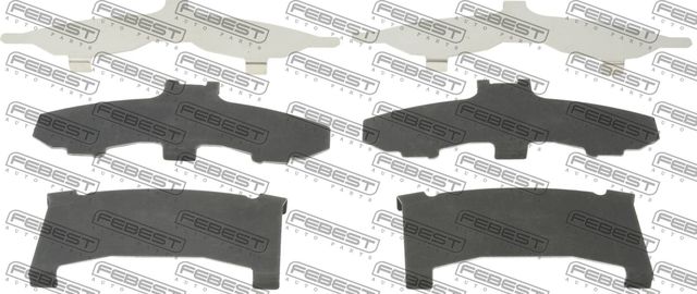 Комплект монтажный тормозных колодок Febest. Артикул 0403-CW6WF