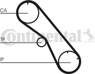 Ремень ГРМ ContiTech для Toyota Land Cruiser 70 1993-1996. Артикул CT860