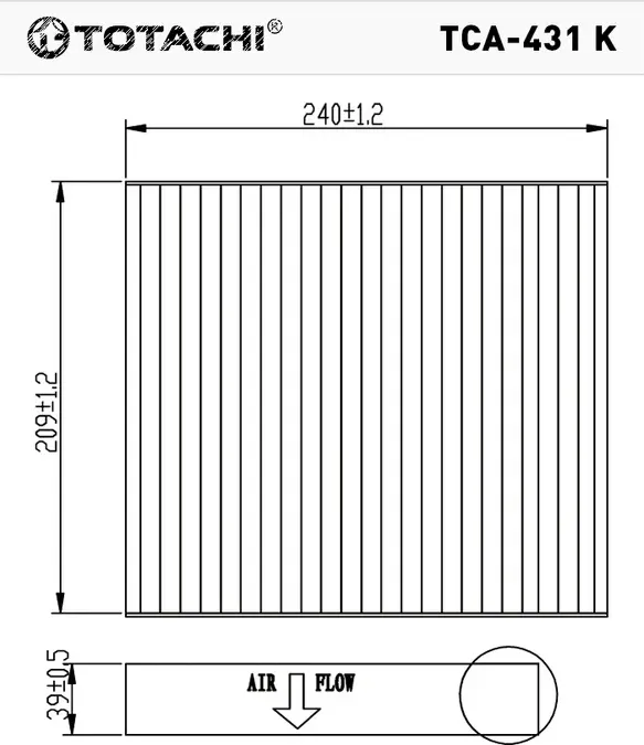 TOTACHI TCA-431K 1315687 CUK 2559 Totachi. Артикул TCA431K