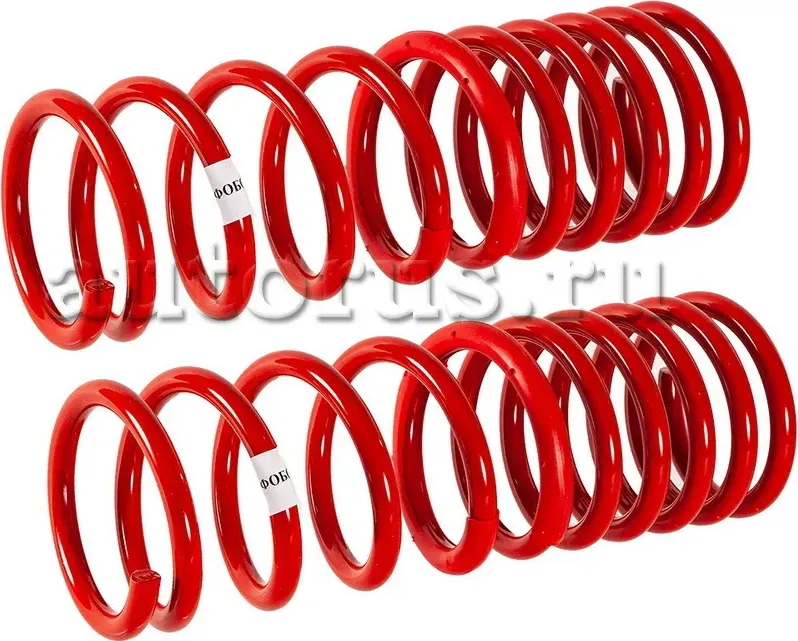 Пружины спорт 2110 задние (-70мм) в коробке (Фобос). Артикул 331227