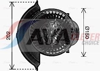 Вентилятор, мотор печки (отопителя) салона AVA для Volkswagen Amarok I 2010-2016. Артикул VN8435