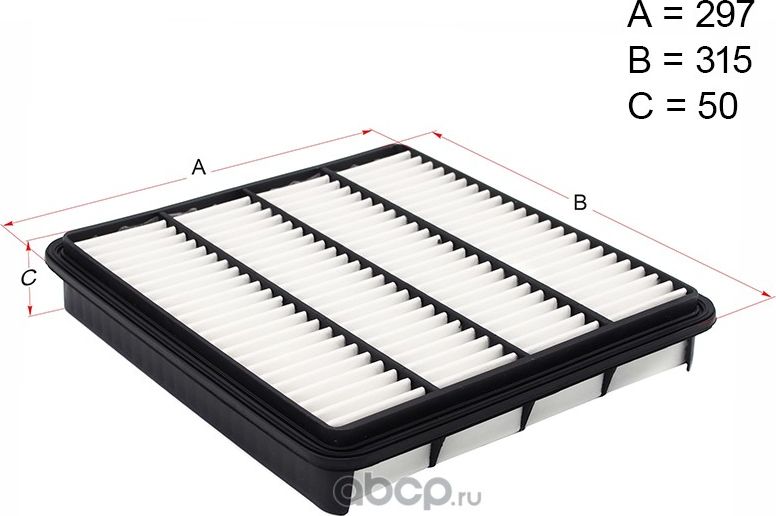 Фильтр воздушный TOYOTA LAND CRUISER 200 2UZ/1UR 07- /LEXUS LX570 3UR 07 (Hosu). Артикул HSAF0042