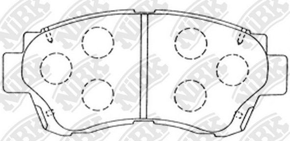 Тормозные колодки NiBK. Артикул PN1228