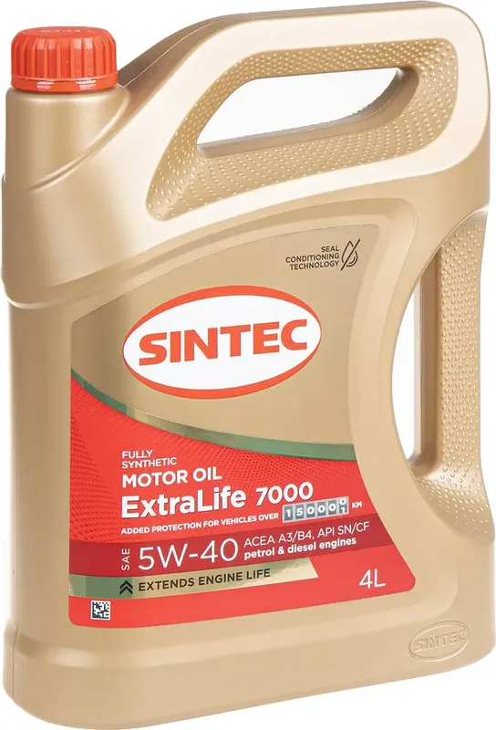 Sintec ExtraLife 7000 5W-40 A3/B4 4л Sintec. Артикул 600254