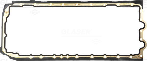 Прокладка маслянного поддона двигателя Glaser (резина/металл). Артикул X54927-01