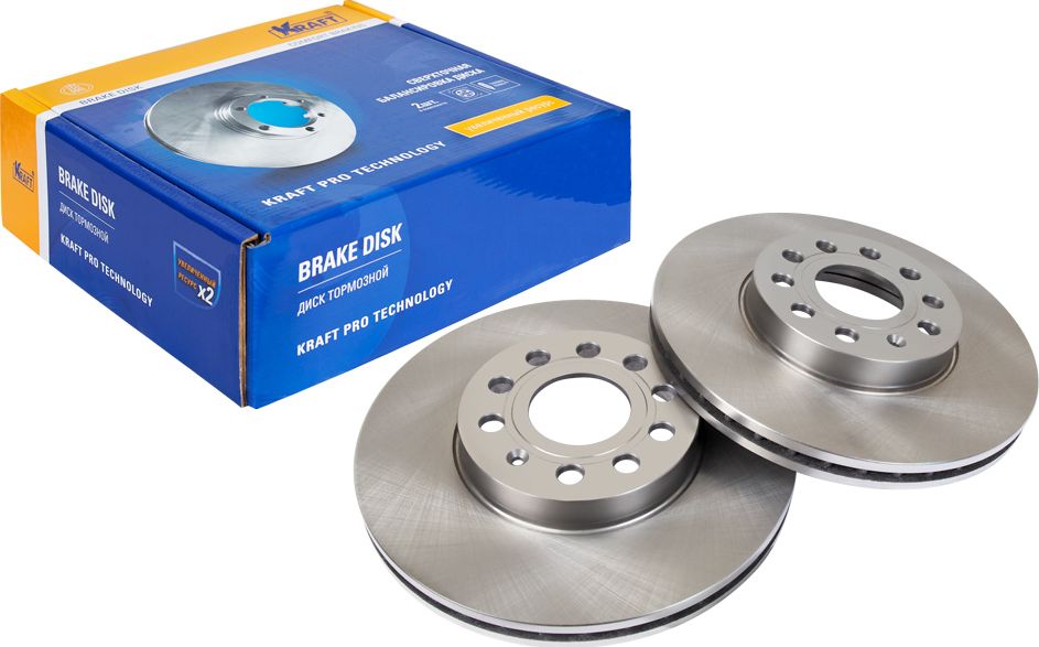 Диск тормозной SKODA YETI 09- перед. D288mm (Kraft). Артикул KT016042