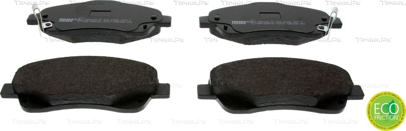 Тормозные колодки Ferodo Premier Eco Friction передние для Toyota Avensis I 1997-2003. Артикул FDB1648
