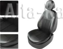 Чехлы CarFashion Classic на сидения для Volkswagen Polo V седан (зад. сид. разд.) 2009-2026, цвет Черный. Артикул 90006