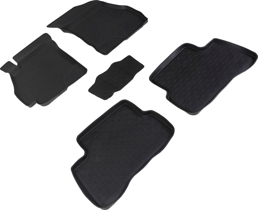 Коврики резиновые Seintex с высоким бортиком для салона Hyundai Accent II 1999-2005. Артикул 00923