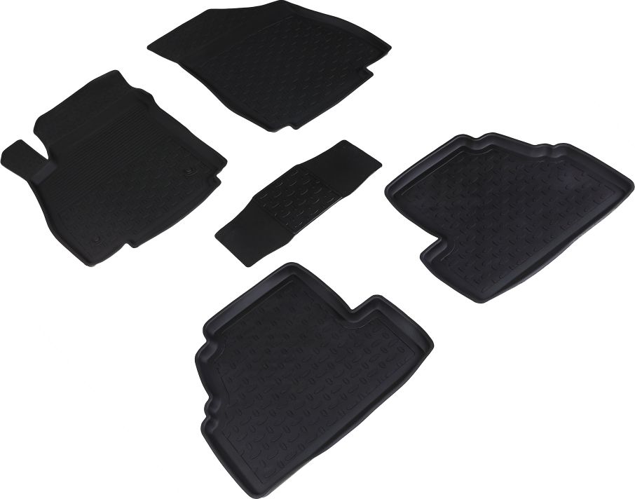 Коврики резиновые Seintex с высоким бортиком для салона Opel Mokka 2012-2026. Артикул 84991