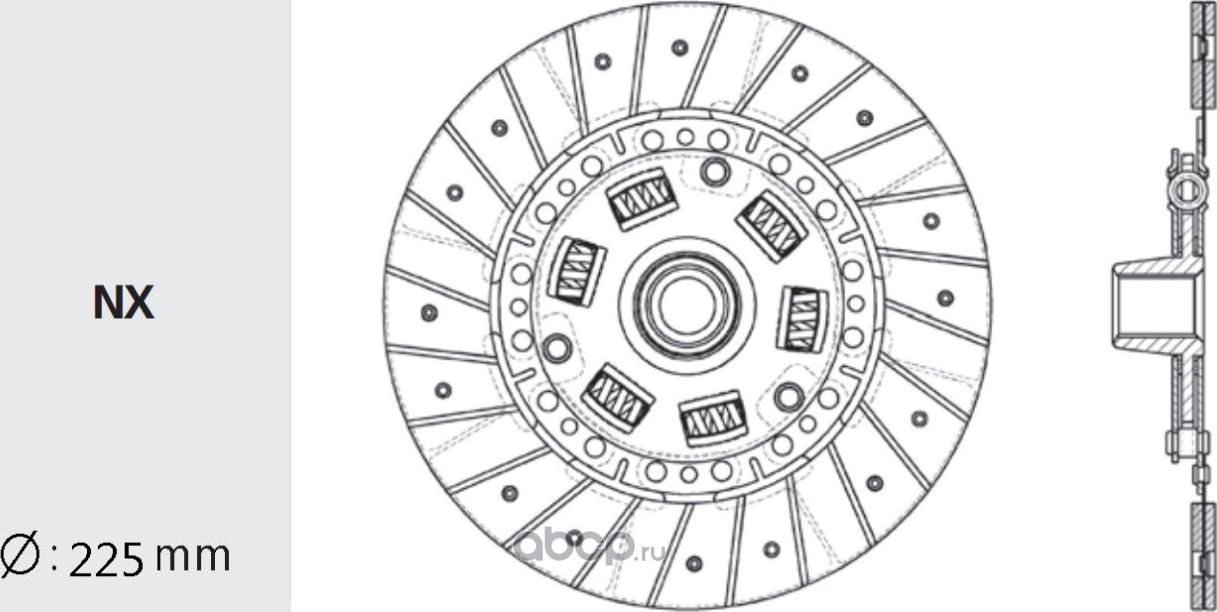 Диск сцепления (Valeo) Valeo. Артикул HD09