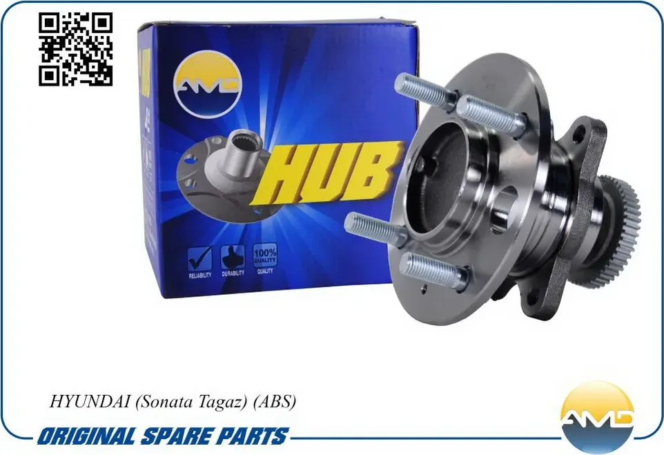 Ступица с подшипником HYUNDAI SONATA Тагаз 01- задн. ABS (AMD) AMD. Артикул AMDGH30980