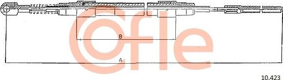 Трос ручника (тросик ручного тормоза) Cofle задний правый/левый для BMW 3 III (E36) 1991-1993. Артикул 92.10.423