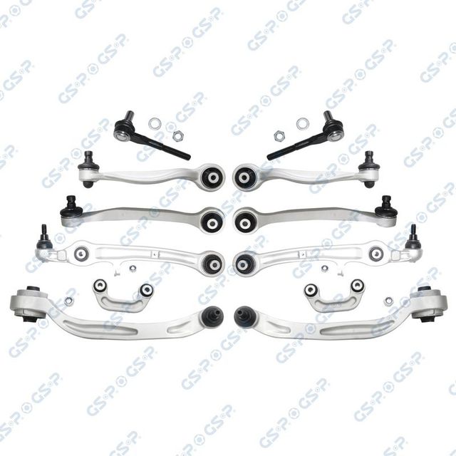 Комплект подвески AUDI A6 04-11 пер. (8рыч.+2нак.+2тяг.стаб.) GSP. Артикул S990014SK
