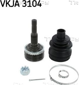 Шрус внутренний (граната) SKF. Артикул VKJA 3104