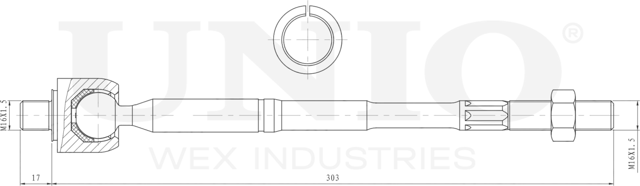 Тяга рулевая (Unio). Артикул SSP-30103