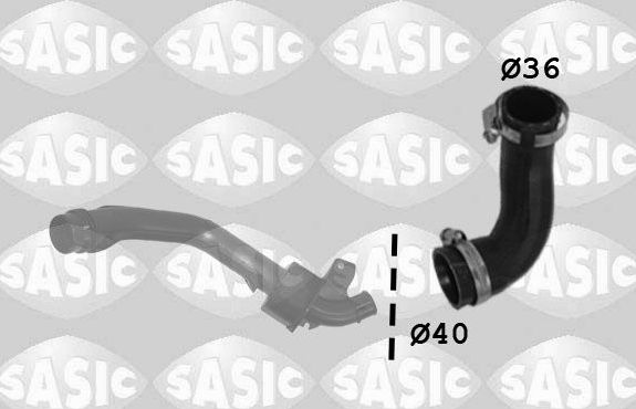 Патрубок интеркулера Sasic. Артикул 3334045