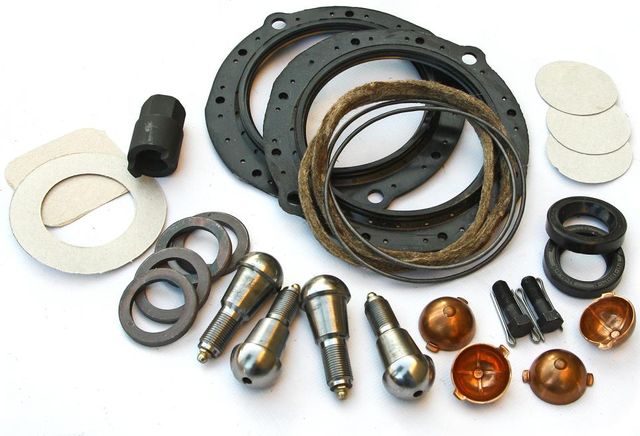 Комплект Бийск Спайсер для ремонта шкворневого узла с вкладышами нового образца полный для УАЗ Симбир 1999-2005. Артикул БП000000049