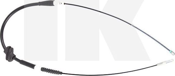 Трос ручника (тросик ручного тормоза) NK задний левый для Audi 90 I (B2) 1984-1987. Артикул 904746