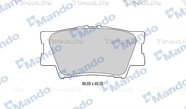 Тормозные колодки Mando задние для Toyota RAV4 IV (CA40) 2012-2019. Артикул MBF015876