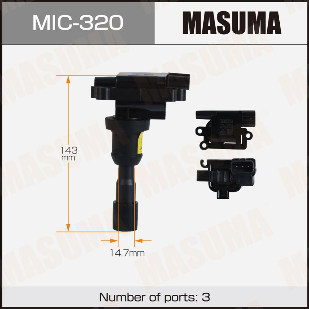 Катушка зажигания MASUMA, MITSUBISHI. Артикул MIC320