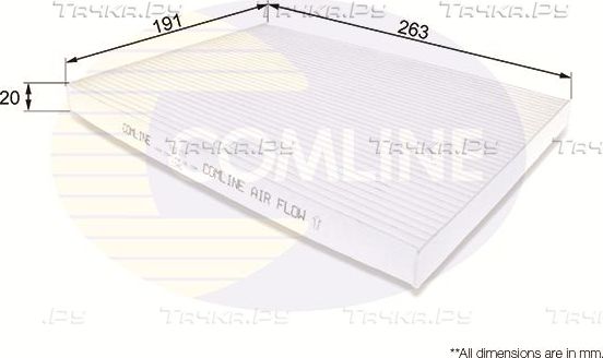 Салонный фильтр Comline для Nissan X-Trail T31 2007-2013. Артикул EKF191
