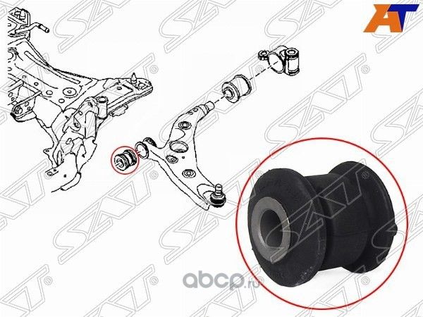 САЙЛЕНТБЛОК ПЕРЕДНЕГО НИЖНЕГО РЫЧАГА ПЕРЕДНИЙ MAZD (SAT). Артикул STKR1134470