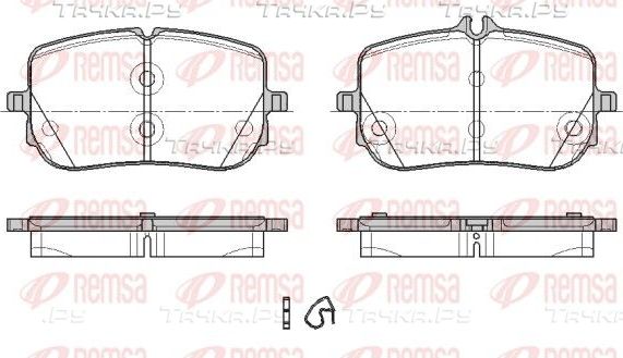 Тормозные колодки Remsa передние для Mercedes-Benz GLB I (X247) 2020-2026. Артикул 1835.00