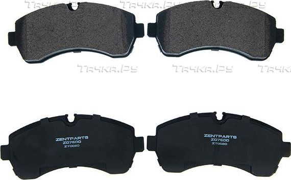 Тормозные колодки Zentparts. Артикул Z07600