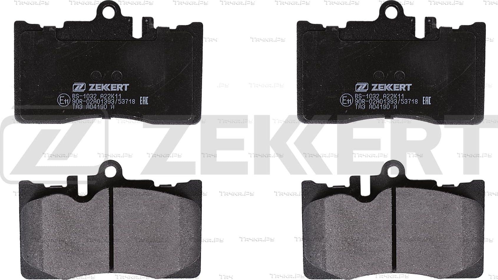 Тормозные колодки Zekkert передние для Toyota Celsior III (F30) 2000-2006. Артикул BS-1032