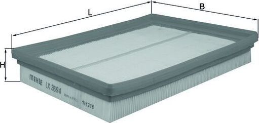 Воздушный фильтр Mahle. Артикул LX 3694