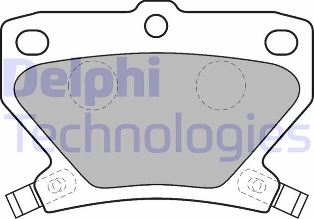 Тормозные колодки Delphi (Low-Metallic) задние для Toyota Matrix I (E130) 2002-2007. Артикул LP1513