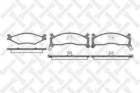 Тормозные колодки Stellox. Артикул 611 002-SX