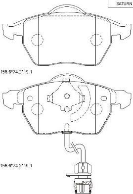 Тормозные колодки Asimco. Артикул KD7718