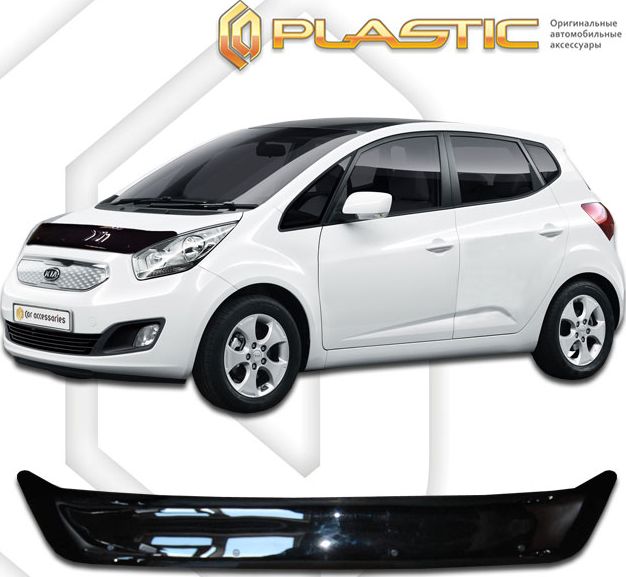 Дефлектор СА Пластик для капота (Classic черный) Kia Venga 2011-2026. Артикул 2010010105563