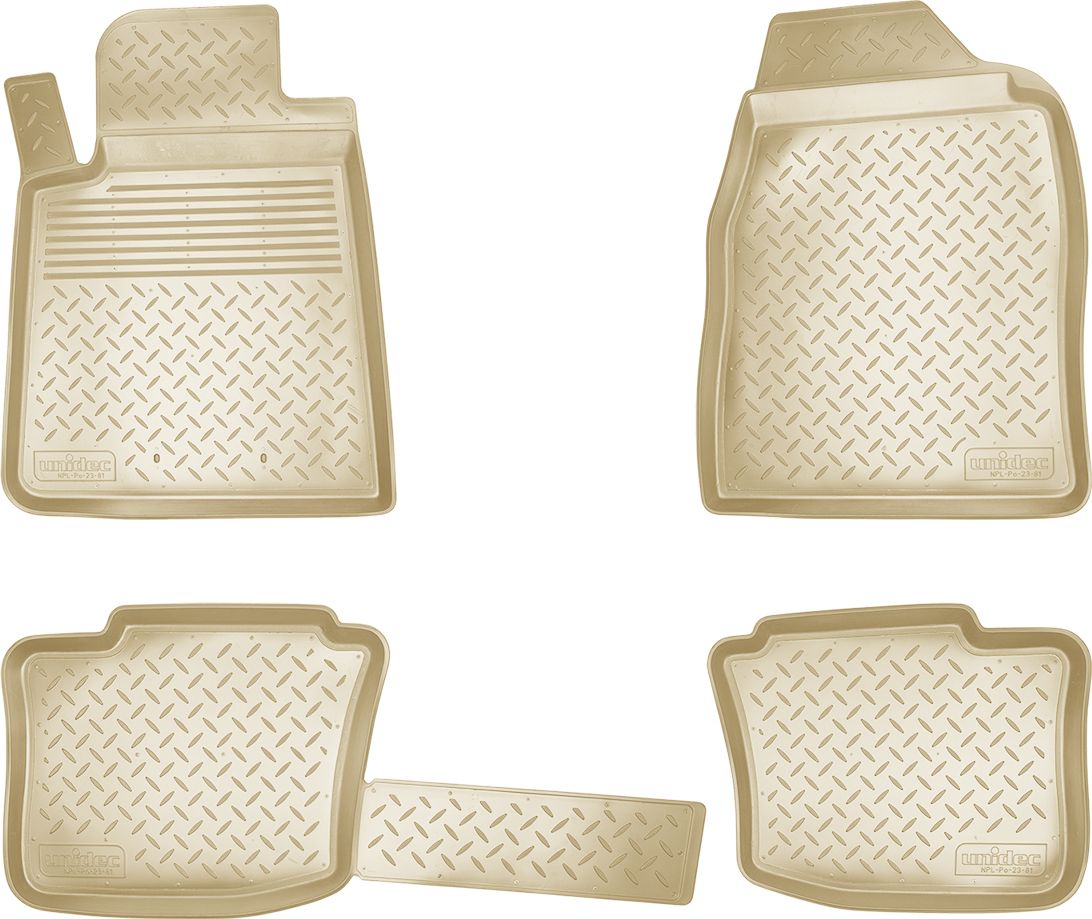 Коврики 3D Норпласт для салона ГАЗ Volga Siber 2008-2010 Бежевый. Артикул NPL-Po-23-81-B