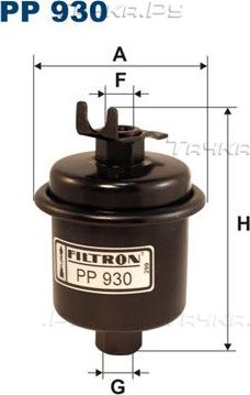Топливный фильтр Filtron для Honda CR-X III 1995-1998. Артикул PP 930