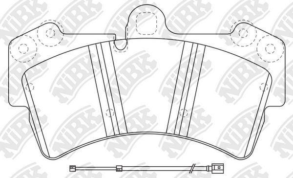 Тормозные колодки NiBK. Артикул PN0346WS